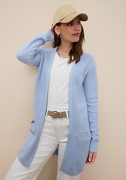 Tamaris Strickjacke mit Taschen und moderner Perlstrickstruktur günstig online kaufen