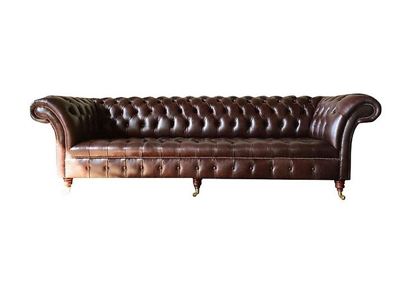 JVmoebel Chesterfield-Sofa Sofas Polster XXL Sofa 4 Sitzer Leder Couchen Co günstig online kaufen
