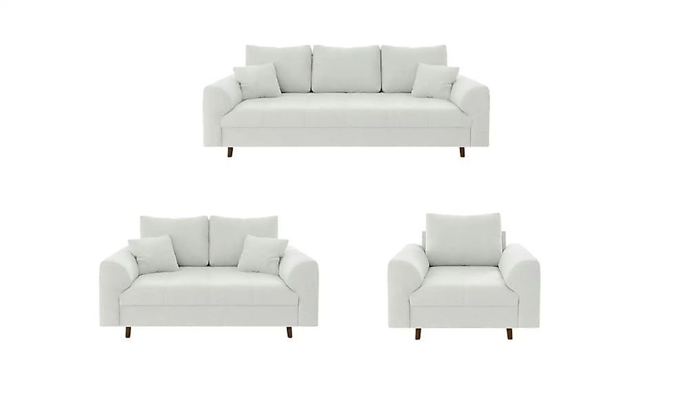 S-STYLE Polstergarnitur 3+2+1  Lars ¦ weiß ¦ Maße (cm): B: 210 H: 81 Polste günstig online kaufen