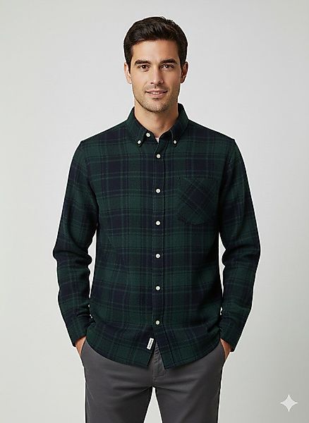 Selected Langarmhemd SLHREGNOAH BRUSHED LS SHIRT günstig online kaufen