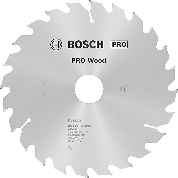 Bosch Hartmetall Kreissägeblatt 184 mm x 30 mm x 2,6 mm günstig online kaufen