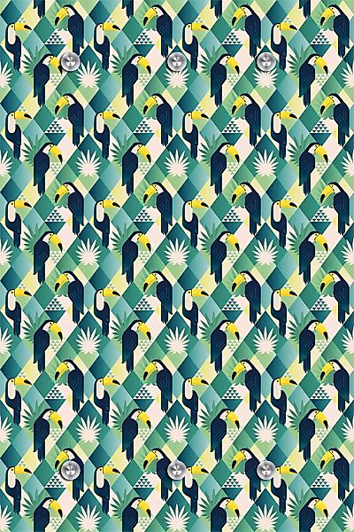 queence Garderobenleiste "Papagei" mit 6 Haken, 80 x 120 cm günstig online kaufen