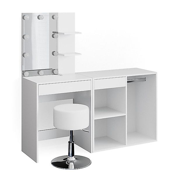 Vicco Schminktisch Isabelle, Weiß, 140 cm günstig online kaufen