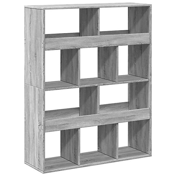 vidaXL Bücherregal Grau Sonoma 100x33x125,5 cm Holzwerkstoff 3309362 günstig online kaufen