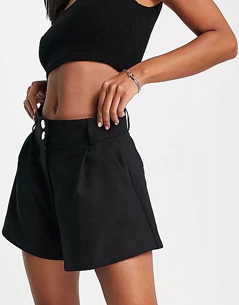 River Island – Elegante Shorts in Schwarz günstig online kaufen