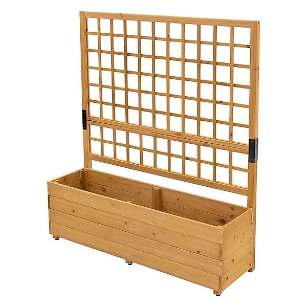 ML-Design Pflanzkasten mit Rankgitter 119,5×139×36,5 cm Fichtenholz günstig online kaufen