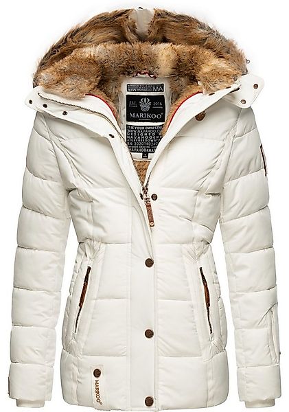 Marikoo Winterjacke Nekoo stylische Damen Steppjacke mit großer Kapuze günstig online kaufen