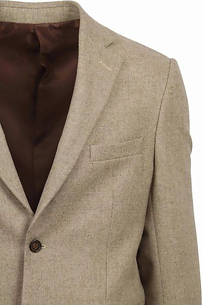 Suitable Tweed Blazer Beige - Größe 48 günstig online kaufen