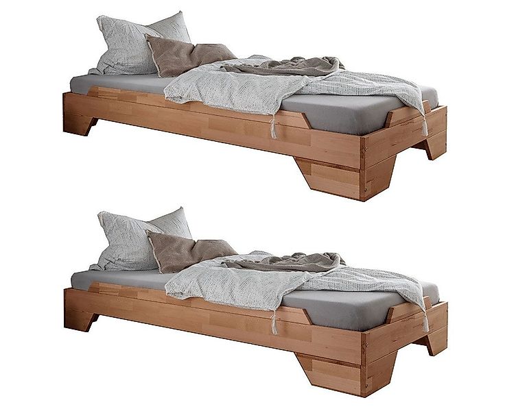 Main Möbel Massivholzbett 2er-Set Stapelbett 90x200cm günstig online kaufen