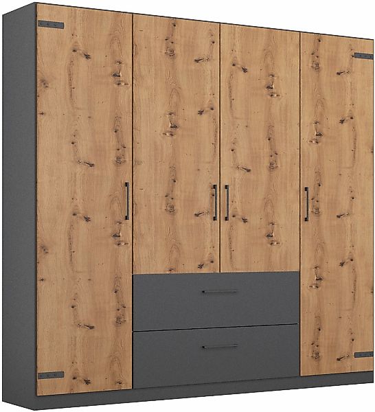 rauch Drehtürenschrank "Holmes" im Industrial Style, mit Schubkästen, mit o günstig online kaufen
