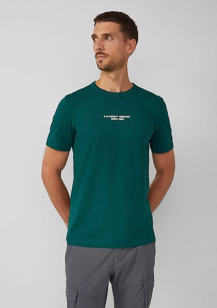 s.Oliver Kurzarmshirt T-Shirt mit Artwork aus günstig online kaufen