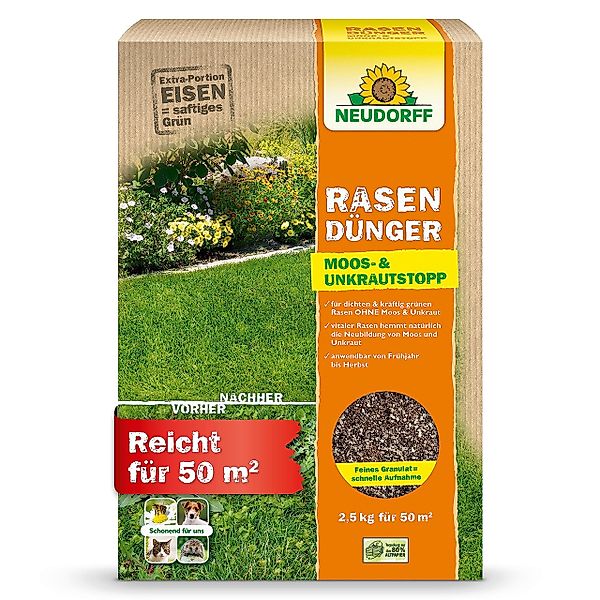 Neudorff Rasendünger RasenDünger Moos- & UnkrautStopp günstig online kaufen