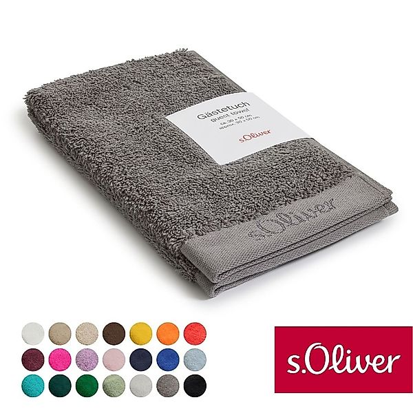 s.Oliver Gästehandtuch "s.Oliver, Premium Qualität, 600 gr/m², auch als Set günstig online kaufen