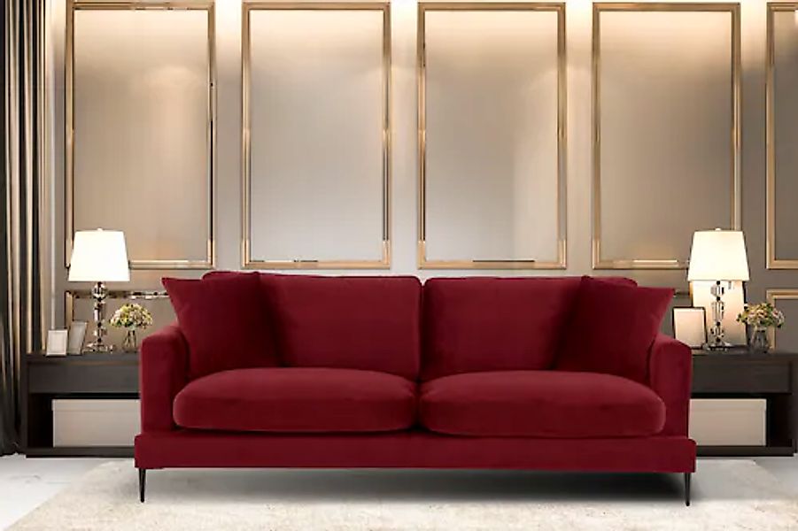 Leonique 3-Sitzer "Cozy elegantes Designsofa, Maße B/T/H: 211/97/80 cm" mit günstig online kaufen