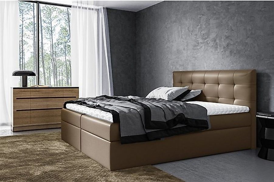 Fun Möbel Boxbett Schlafzimmerbett VIDE XL Überlänge in Stoff Jamin oder Ku günstig online kaufen