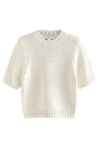 Next Kurzarmpullover Twist-Strick T-Shirt mit halblangen Ärmeln (1-tlg) günstig online kaufen