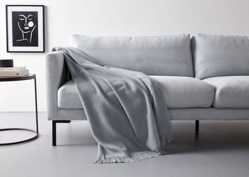 Plaid Jacquard garngefärbt Kuscheldecke anschmiegsam weich günstig online kaufen