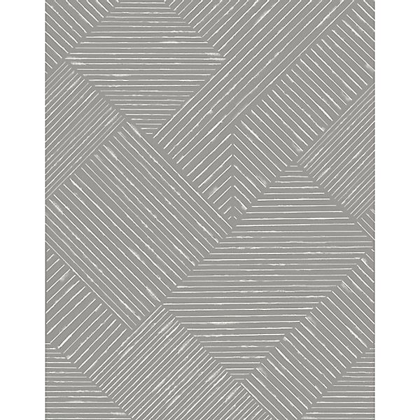 Schöner Wohnen Vliestapete New Delight Streifen Grau-Weiß 270 x 212 cm FSC® günstig online kaufen