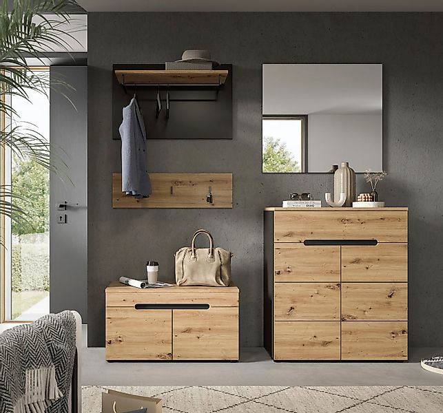 Home affaire Garderoben-Set REHAT, TOPSELLER!, 5-teilig, Breite 175cm, indi günstig online kaufen