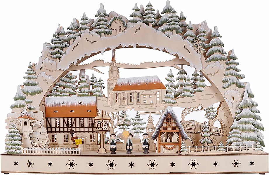 Myflair Möbel & Accessoires LED Schwibbogen "Weihnachtsdeko", aus Holz, mit günstig online kaufen