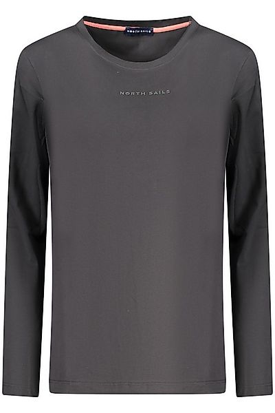 North Sails T-Shirt Damen Langarmshirt Schwarz mit Erhabenem Druck - günstig online kaufen