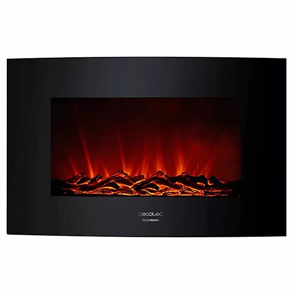 Dekorativer Elektrischer Wandkamin Cecotec Warm 3500 Curved Flames 2000w günstig online kaufen