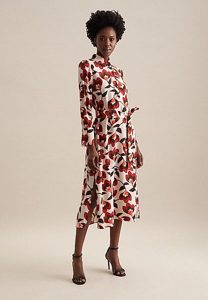 seidensticker Sommerkleid Schwarze Rose Langarm Kragen günstig online kaufen