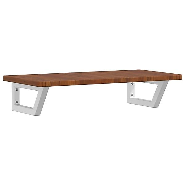 vidaXL Waschtischplatte mit Halterung Stahl und Massivholz Eiche 3302346 günstig online kaufen