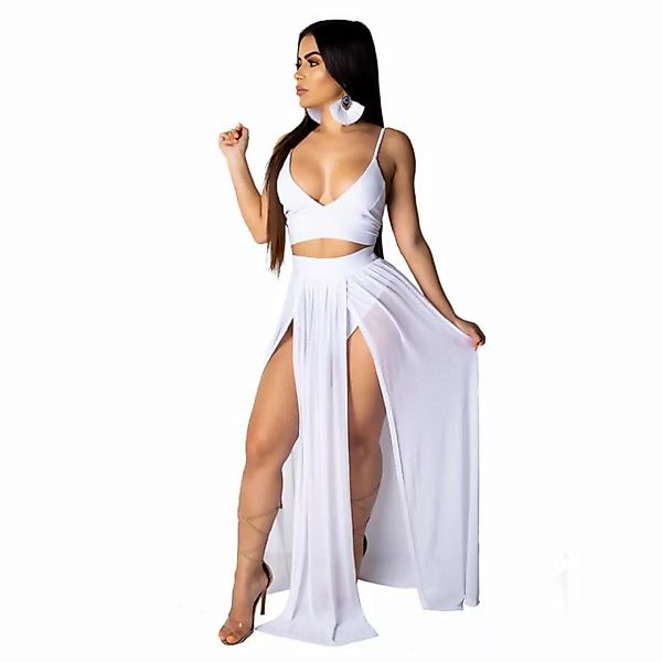 FIDDY Abendkleid Sommerlicher Strandrock im Boho-Stil mit Schlitz für Damen günstig online kaufen