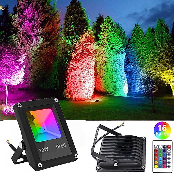 MUPOO LED Flutlichtstrahler RGB LED Flutlicht günstig online kaufen
