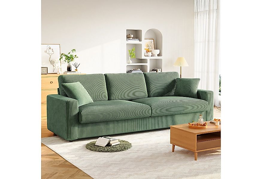 ToteBox Big-Sofa Luxus-Cord 3-Sitzer Sofa (256cm) günstig online kaufen