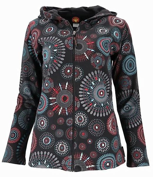 Guru-Shop Langjacke Boho Hippie chic Jacke, bestickte Jacke - schwarz alter günstig online kaufen