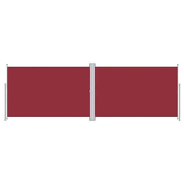 furnicato Seitenmarkise Ausziehbar Rot 200x600 cm günstig online kaufen