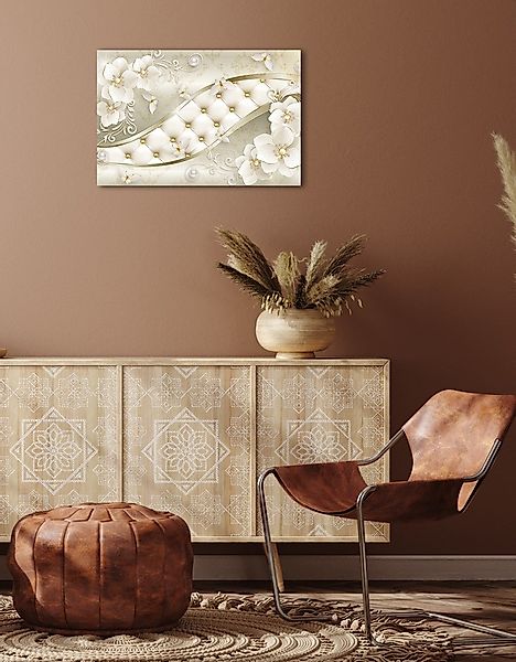 queence Leinwandbild »Rosi«, Blumen-Blumenbilder-Kunst-klassische Fantasie, günstig online kaufen