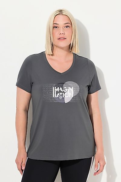 Ulla Popken T-Shirt Funktionsshirt Classic V-Ausschnitt günstig online kaufen