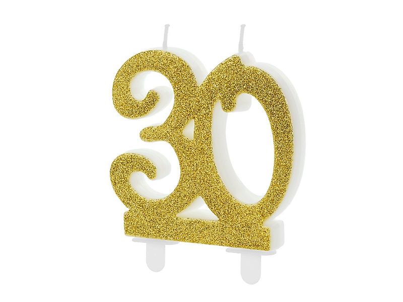 partydeco Geburtstagskerze, Geburtstagskerzen 30 Jahre 7.5cm, günstig online kaufen