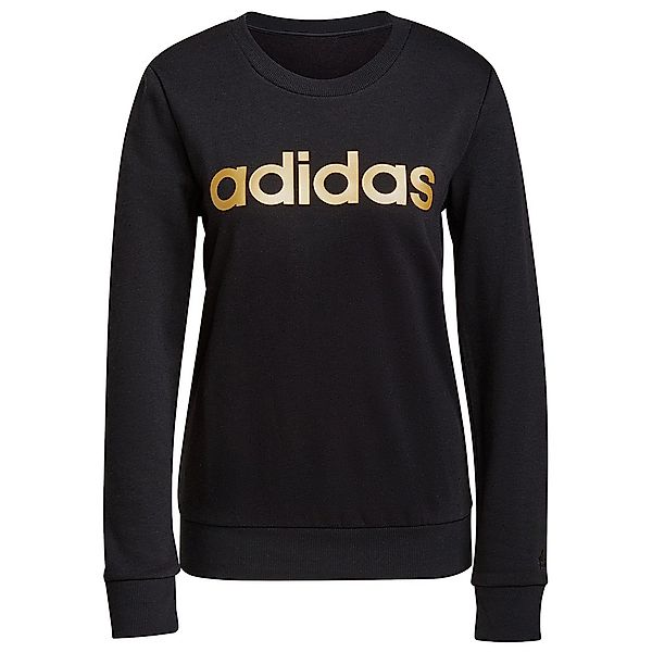 Adidas Linear Ft Sweatshirt M Black / Gold Metalic günstig online kaufen