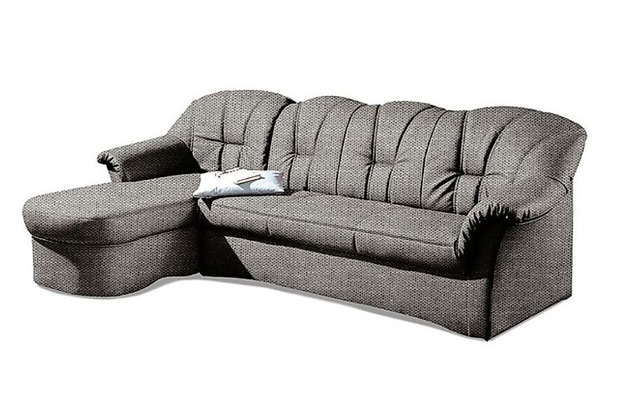 DOMO collection Ecksofa »Papenburg, zeitlose Rückensteppung, elegante Forme günstig online kaufen