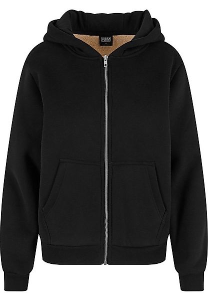 URBAN CLASSICS Sweatjacke Urban Classics Ladies Bonded Sherpa Zip Hoody günstig online kaufen