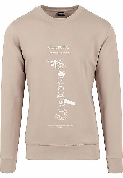 MisterTee Rundhalspullover "MisterTee Herren Depresso Crewneck", (1 tlg.) günstig online kaufen