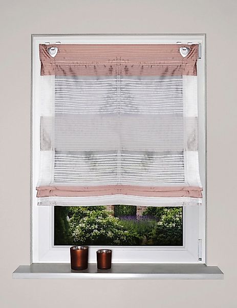 HOME WOHNIDEEN Raffrollo Sarnia, mit Hakenaufhängung, ohne Bohren günstig online kaufen