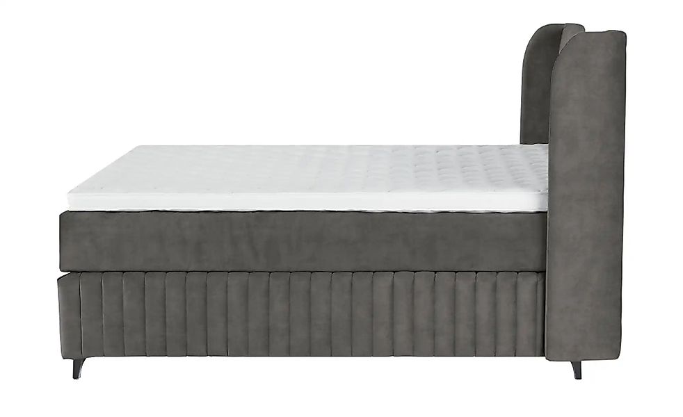 Kings and Queens Boxspringbett  Uldur ¦ grau ¦ Maße (cm): B: 214 H: 122 Bet günstig online kaufen