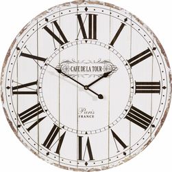 Home affaire Wanduhr ""Cafe de la tour"" römische Ziffern, rund, Ø 60 cm, V günstig online kaufen