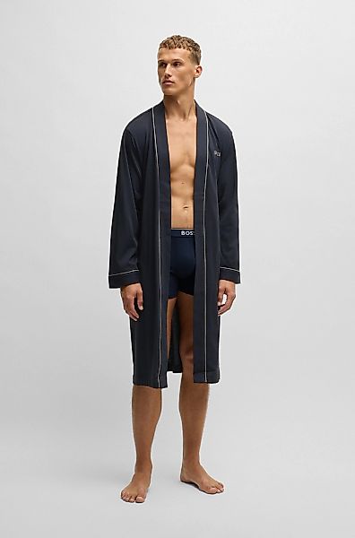 BOSS Morgenmantel Kimono BM, Baumwolle, Kimono-Kragen, günstig online kaufen