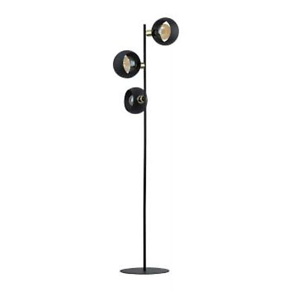 Stehlampe Schwarz 163 cm 3-flammig für E27 Wohnzimmer günstig online kaufen