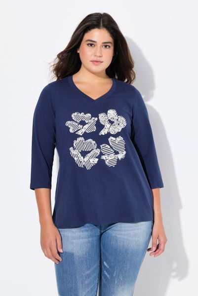 Ulla Popken T-Shirt Shirt Blüten Classic günstig online kaufen