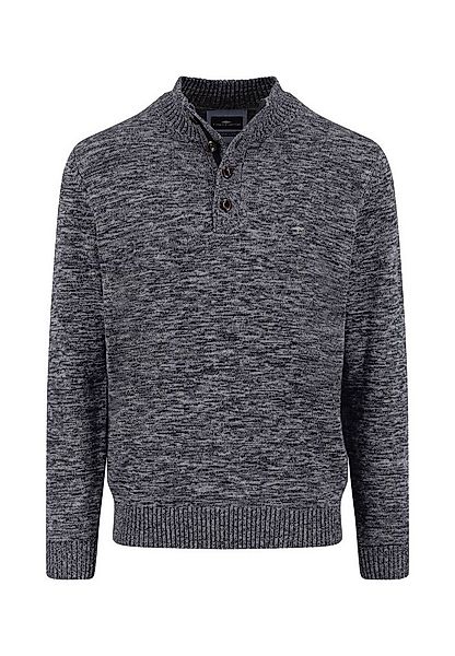 FYNCH-HATTON Longpullover Buttoned Troyer, twisted mouliné günstig online kaufen