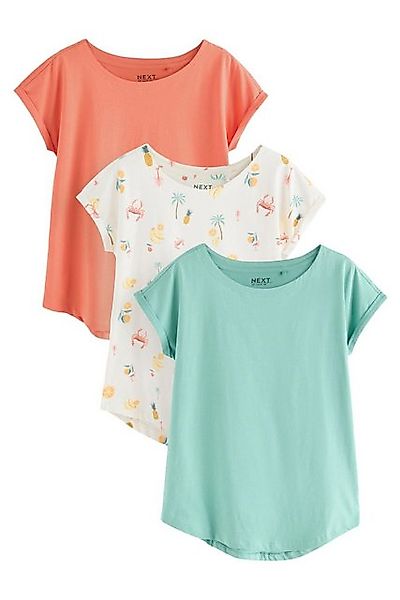 Next T-Shirt -Shirts mit Flügelärmeln im 5er-Pack (3-tlg) günstig online kaufen