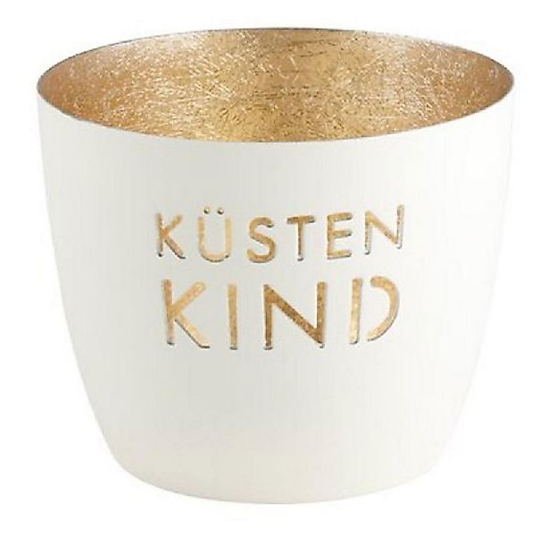 Giftcompany Windlicht Windlicht Madras Küstenkind Weiß/Gold günstig online kaufen