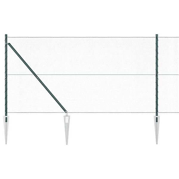 vidaXL Zaunpfosten Grün 50 x 1,2 m 13 mm Gitter Stahl und PVC 3353134 günstig online kaufen